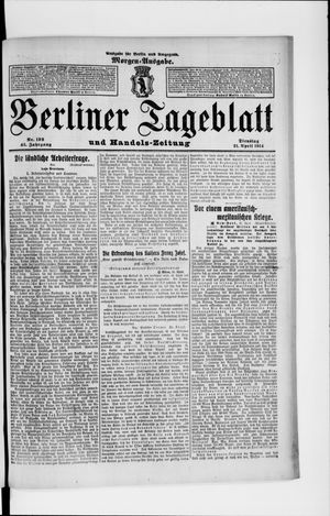 Berliner Tageblatt und Handels-Zeitung vom 21.04.1914