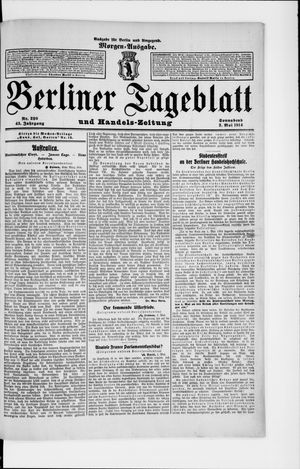 Berliner Tageblatt und Handels-Zeitung vom 02.05.1914