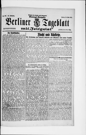 Berliner Tageblatt und Handels-Zeitung vom 25.05.1914
