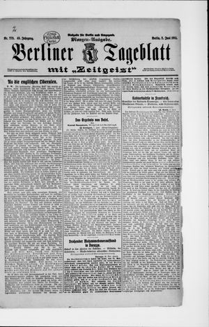 Berliner Tageblatt und Handels-Zeitung vom 02.06.1914