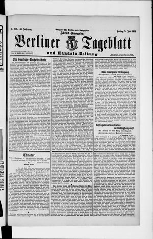 Berliner Tageblatt und Handels-Zeitung vom 05.06.1914