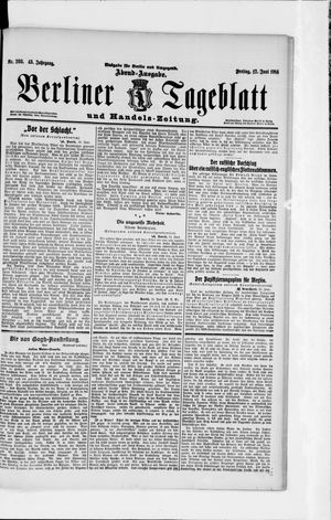 Berliner Tageblatt und Handels-Zeitung vom 12.06.1914