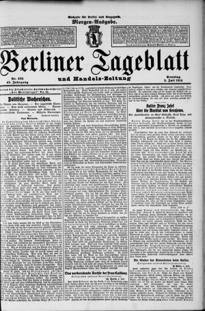 Berliner Tageblatt und Handels-Zeitung vom 05.07.1914