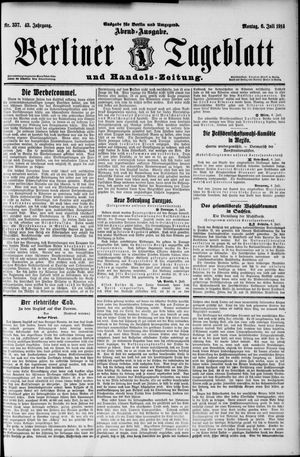 Berliner Tageblatt und Handels-Zeitung vom 06.07.1914