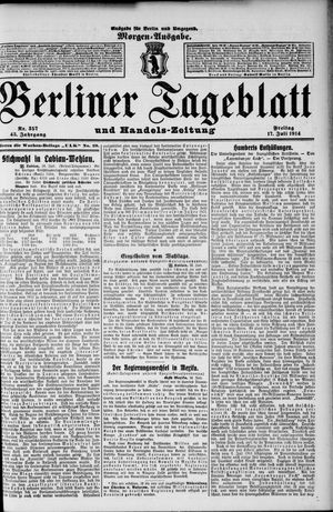 Berliner Tageblatt und Handels-Zeitung vom 17.07.1914