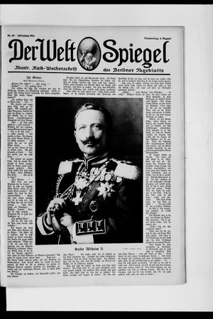 Berliner Tageblatt und Handels-Zeitung vom 06.08.1914