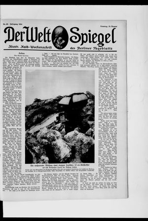 Berliner Tageblatt und Handels-Zeitung vom 23.08.1914