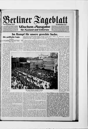 Berliner Tageblatt und Handels-Zeitung vom 10.09.1914