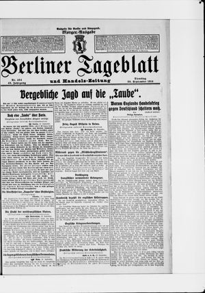 Berliner Tageblatt und Handels-Zeitung vom 29.09.1914