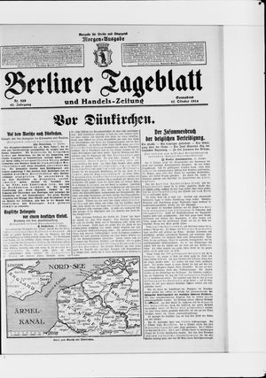 Berliner Tageblatt und Handels-Zeitung vom 17.10.1914