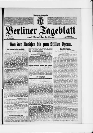 Berliner Tageblatt und Handels-Zeitung vom 07.11.1914