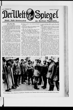 Berliner Tageblatt und Handels-Zeitung vom 08.11.1914