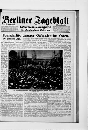 Berliner Tageblatt und Handels-Zeitung vom 08.12.1914