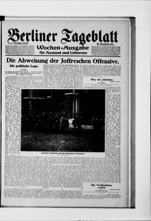Berliner Tageblatt und Handels-Zeitung vom 30.12.1914