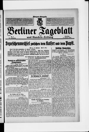 Berliner Tageblatt und Handels-Zeitung on Jan 3, 1915