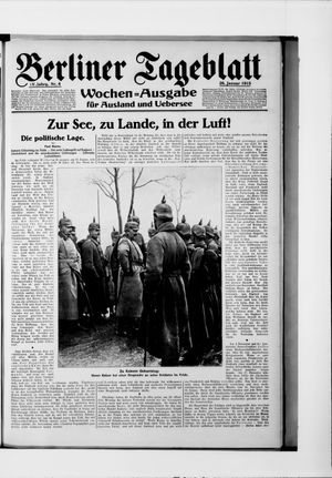Berliner Tageblatt und Handels-Zeitung vom 26.01.1915