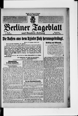 Berliner Tageblatt und Handels-Zeitung vom 28.01.1915