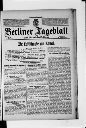 Berliner Tageblatt und Handels-Zeitung on Jan 30, 1915