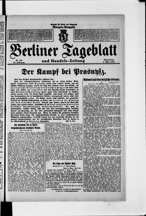 Berliner Tageblatt und Handels-Zeitung vom 04.03.1915