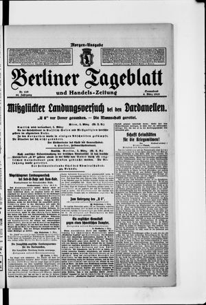 Berliner Tageblatt und Handels-Zeitung vom 06.03.1915