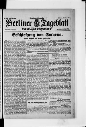 Berliner Tageblatt und Handels-Zeitung on Mar 8, 1915