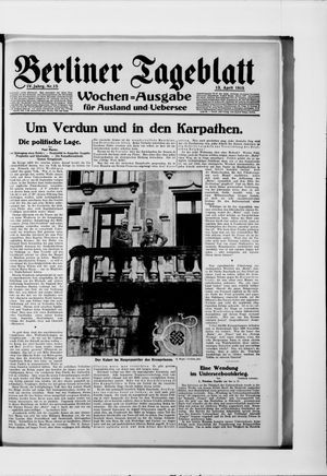 Berliner Tageblatt und Handels-Zeitung vom 13.04.1915