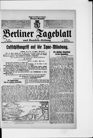 Berliner Tageblatt und Handels-Zeitung on Apr 16, 1915
