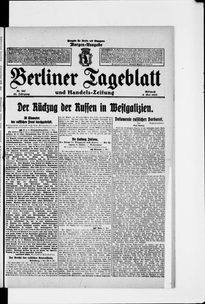 Berliner Tageblatt und Handels-Zeitung vom 05.05.1915