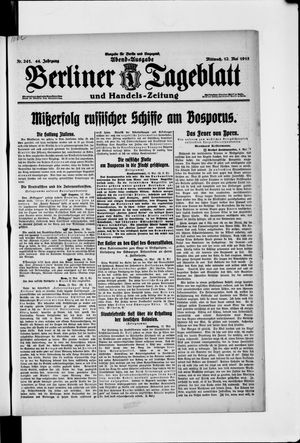 Berliner Tageblatt und Handels-Zeitung vom 12.05.1915