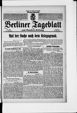 Berliner Tageblatt und Handels-Zeitung vom 23.05.1915