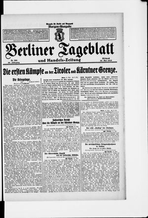 Berliner Tageblatt und Handels-Zeitung vom 26.05.1915