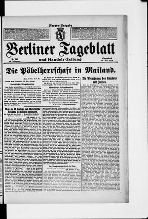 Berliner Tageblatt und Handels-Zeitung vom 29.05.1915