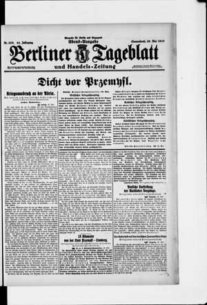 Berliner Tageblatt und Handels-Zeitung vom 29.05.1915