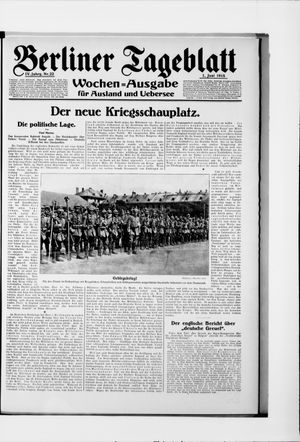 Berliner Tageblatt und Handels-Zeitung vom 01.06.1915