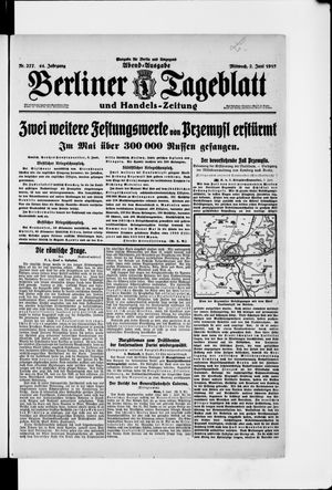 Berliner Tageblatt und Handels-Zeitung vom 02.06.1915