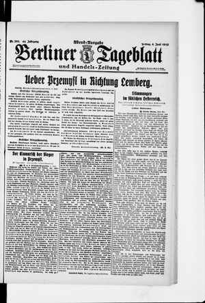 Berliner Tageblatt und Handels-Zeitung vom 04.06.1915