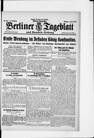 Berliner Tageblatt und Handels-Zeitung vom 07.06.1915