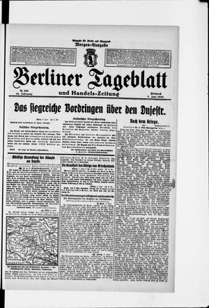 Berliner Tageblatt und Handels-Zeitung vom 09.06.1915