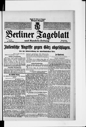 Berliner Tageblatt und Handels-Zeitung vom 10.06.1915