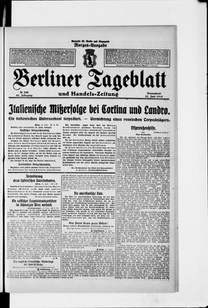 Berliner Tageblatt und Handels-Zeitung vom 12.06.1915