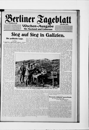 Berliner Tageblatt und Handels-Zeitung vom 22.06.1915