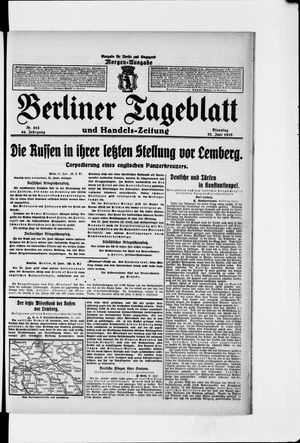 Berliner Tageblatt und Handels-Zeitung vom 22.06.1915