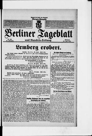 Berliner Tageblatt und Handels-Zeitung vom 23.06.1915