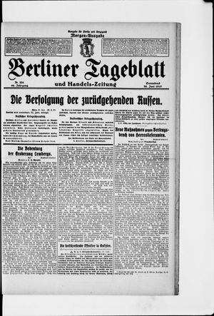 Berliner Tageblatt und Handels-Zeitung vom 26.06.1915
