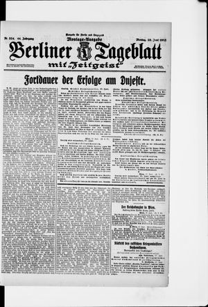 Berliner Tageblatt und Handels-Zeitung vom 28.06.1915