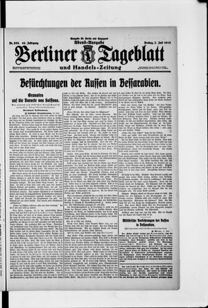 Berliner Tageblatt und Handels-Zeitung vom 02.07.1915
