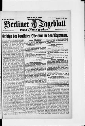 Berliner Tageblatt und Handels-Zeitung vom 05.07.1915