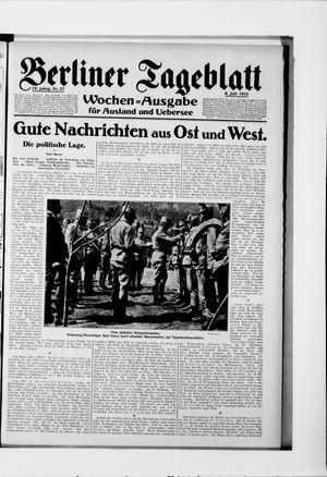 Berliner Tageblatt und Handels-Zeitung on Jul 6, 1915
