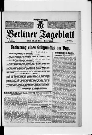 Berliner Tageblatt und Handels-Zeitung vom 13.07.1915
