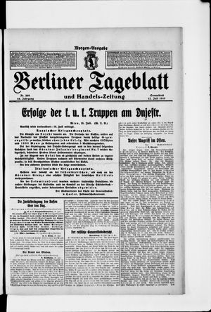 Berliner Tageblatt und Handels-Zeitung vom 17.07.1915